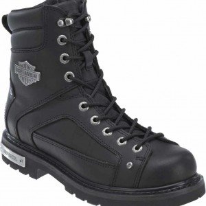 Harley-Davidson® Men's Abercorn 7-Inch Black Motorcycle Lace Boots. D93340