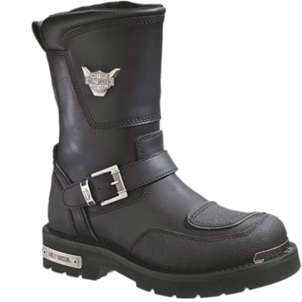 Harley-Davidson® Men's Shift Engineer Zip Black 9-Inch Motorcycle Boots, D95115
